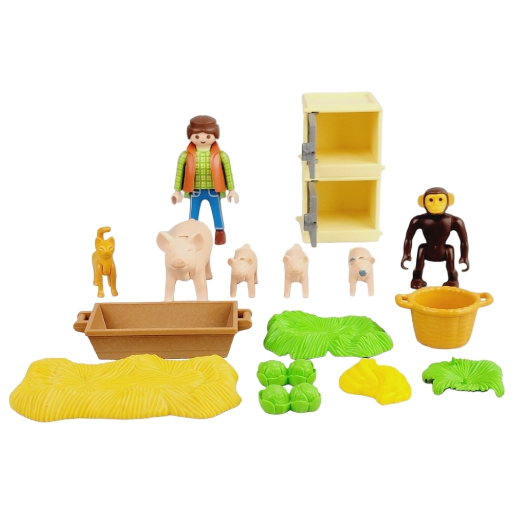Playmobil Mixed Lot - Animals, Accessories, & Figure - Geobra 1994